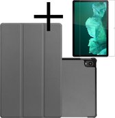 Lenovo Tab P11 Hoesje Case Hard Cover Hoes Book Case + Screenprotector - Grijs