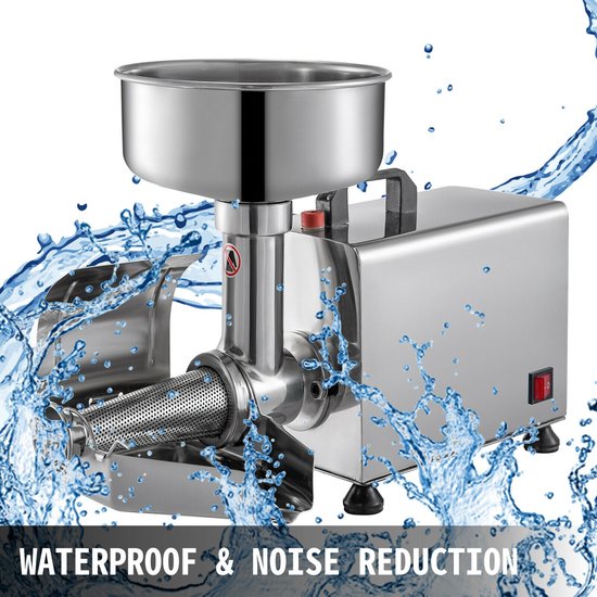 Delicino - Smoothie Maker - Fruitzeef - Industriële Slowjuicer - Roestvrij Staal - Maak zelf Sap of Tomatensaus - Elektrisch van Delicino — afbeelding 2