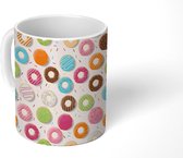 Mok - Koffiemok - Patronen - Donut - Pastel - Mokken - 350 ML - Beker - Koffiemokken - Theemok