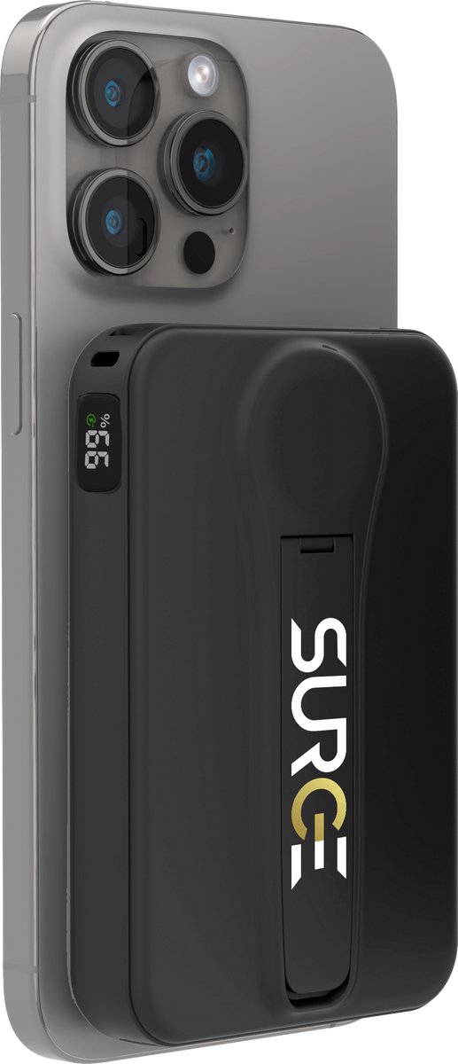 Surge Draadloze Powerbank 10000mAh Zwart MagSafe 20W