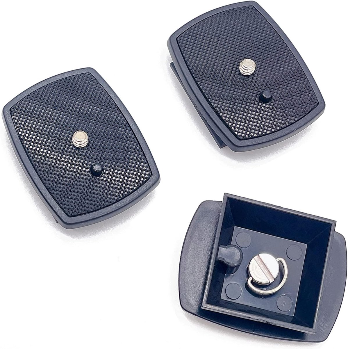 Mmgoqqt 3 Stuks - Statief Snelkoppelingsplaat - Camera Bevestigingsplaat - Zwart Model 690 Universele Compatibiliteit