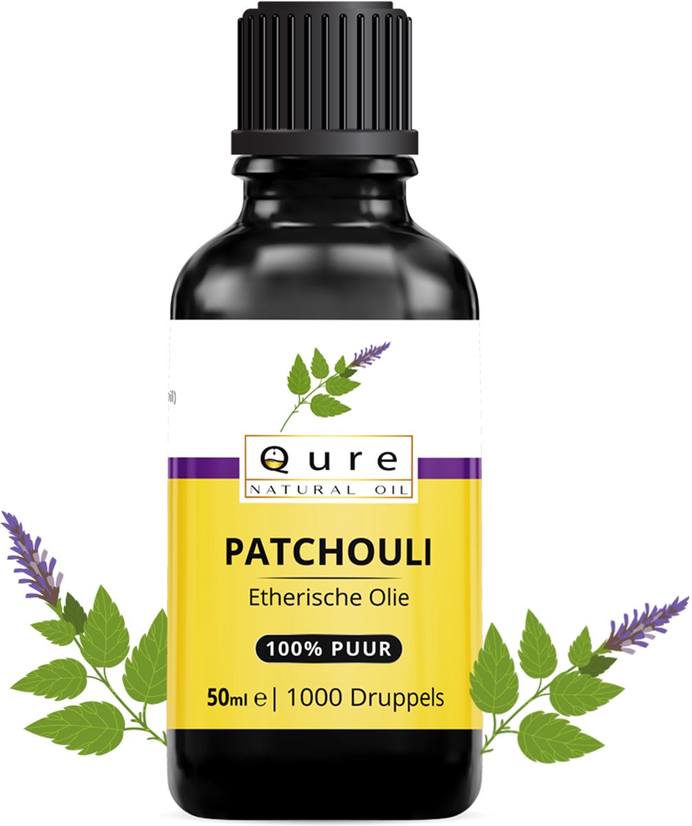 Patchoulli Olie 50ml | 100% Puur & Onbewerkt | Patchouli Olie voor Huid, Haar en Aromatherapie | Geurolie | Essential Patchouli Oil