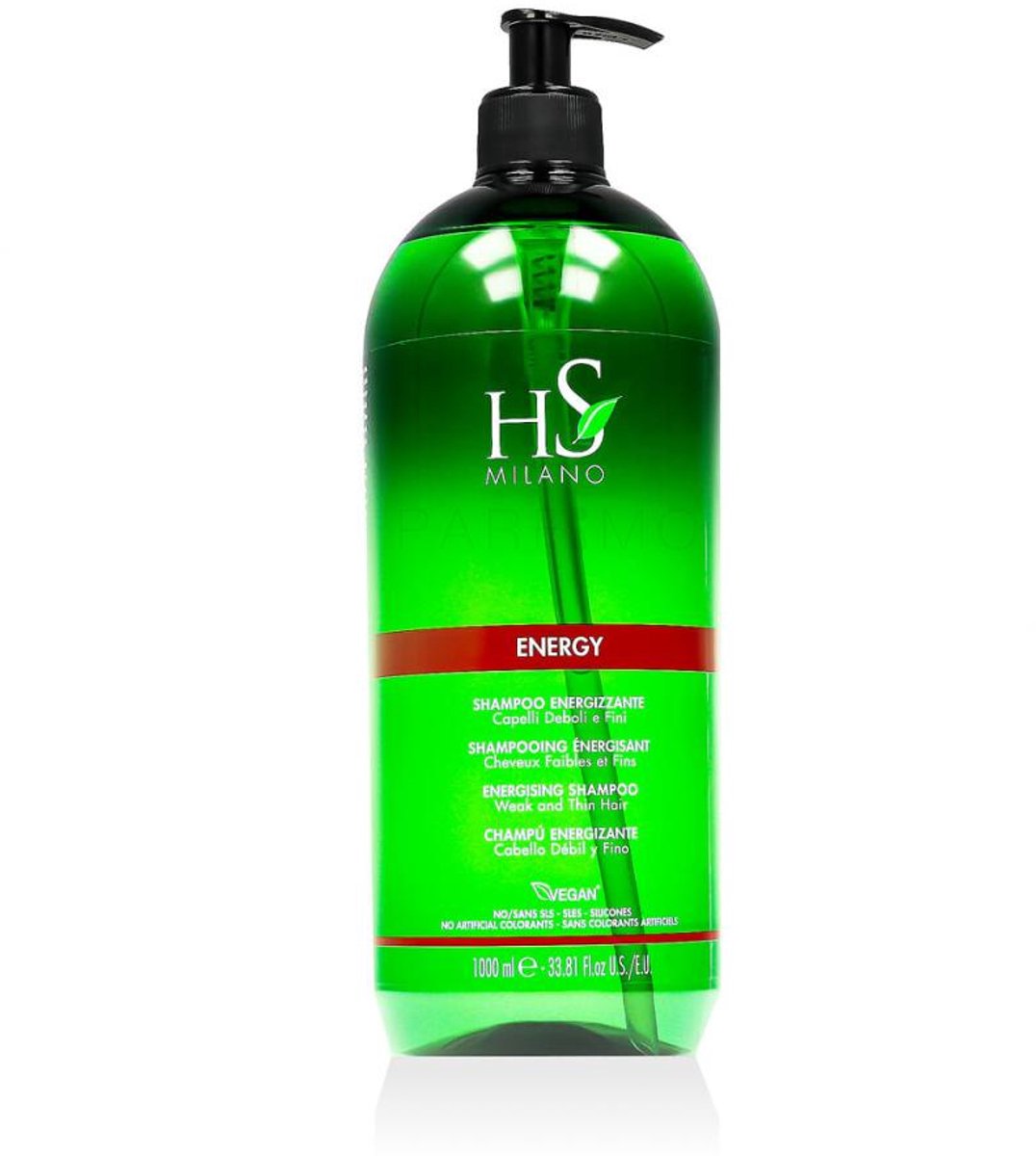 HS Milano, Shampoo, Energy Energising Shampoo (1000 ml, Flüssiges Shampoo)