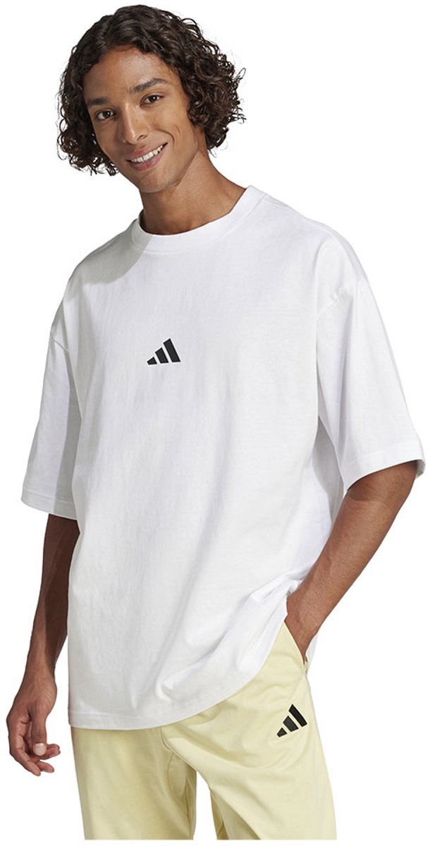 Adidas Future Icons Small Logo T-shirt Met Korte Mouwen S Regular Man Wit