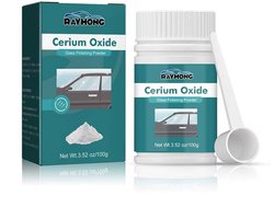 Rayhong Cerium Oxide Glas Polijstpoeder | Voorruit en glas | Glas Polish Ceriumoxidepoeder | Autoruit Scrach Verwijderen | Krassen Verwijderen | Reparatie Auto Care | Polijstpasta Koplampen Auto - Polijstset voor Krassen Verwijderen |100g