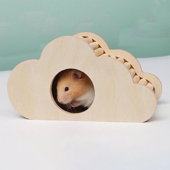 Warm Cavia Bed House in de winter - Grot Gezellig Hamster Konijn bed met afneembaar