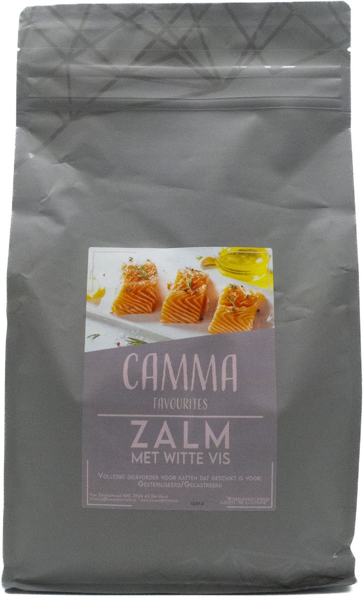 Camma Favorites Zalm & Witte Vis - Volwassen Katten 5kg