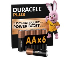 Duracell Plus AA Powerboost- alkaline batterijen - 1,5V, LR6 - 60 stuks