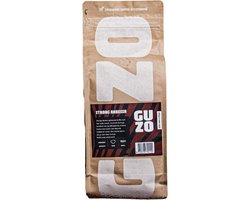 GUZO Coffee Strong Anbessa Filterkoffie Gemalen Koffie 1000 gram 100% Arabica Dark Roast Gebrand en Verpakt in Ethiopië