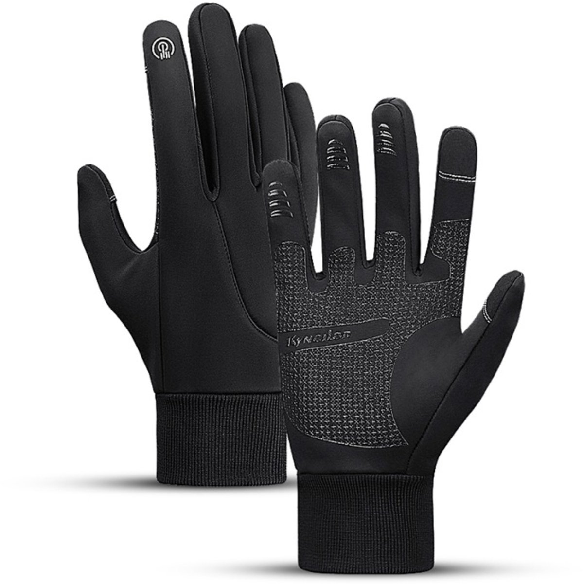 Winter Fietshandschoenen Heren & Dames - Maat XL - Touchscreen - Winddicht & Waterafstotend - Zwart