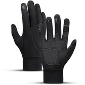 Winter Fietshandschoenen Heren & Dames - Maat XL - Touchscreen - Winddicht & Waterafstotend - Zwart