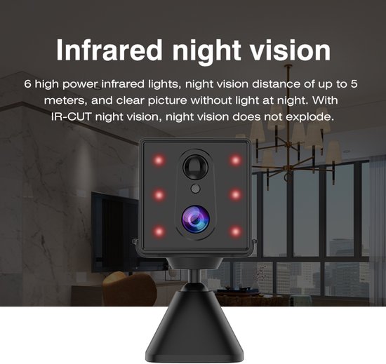 Slimme draadloze wifi HD ultrakleine thuisbeveiligingsnetwerk CCTV-video-opname binnen IP 2K 4G minicamera（Geen geheugenkaart meegeleverd） — afbeelding 2