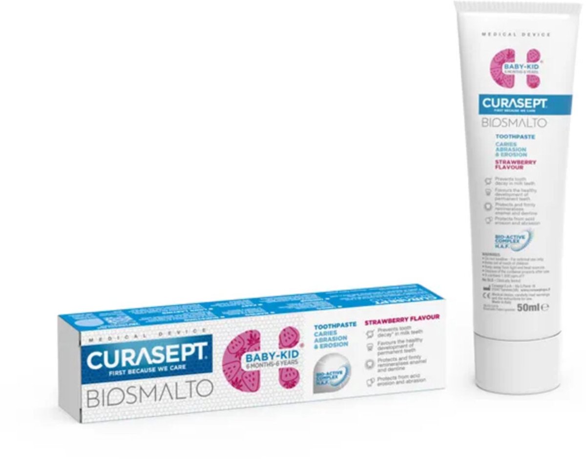Curasept Tandpasta Biosmalto Baby 6+mnd 75 ml