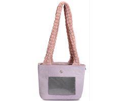 Camon draagtas van polyester met PU-handvatten – Lila (35 × 30 × 15,5 cm)