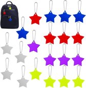 Lonimia Reflecterende hangers, 6 stuks, reflectorhangers, schooltas, reflector, hardloopreflectoren, reflector voor kinderen, reflecterende sleutelhanger voor schooltas, rugzak, joggen