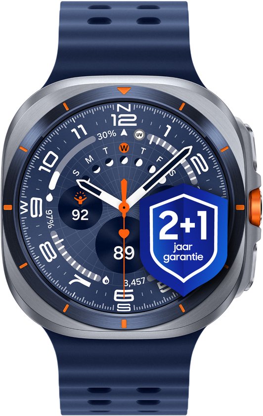 Samsung Galaxy Watch Ultra (2025) - Montre connectée - 47 mm - Carte SIM - Blue titane + 1 an de garantie supplémentaire