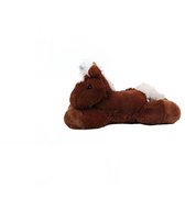 Knuffel Paardje – 20 cm – Donkerbruin met Witte Manen