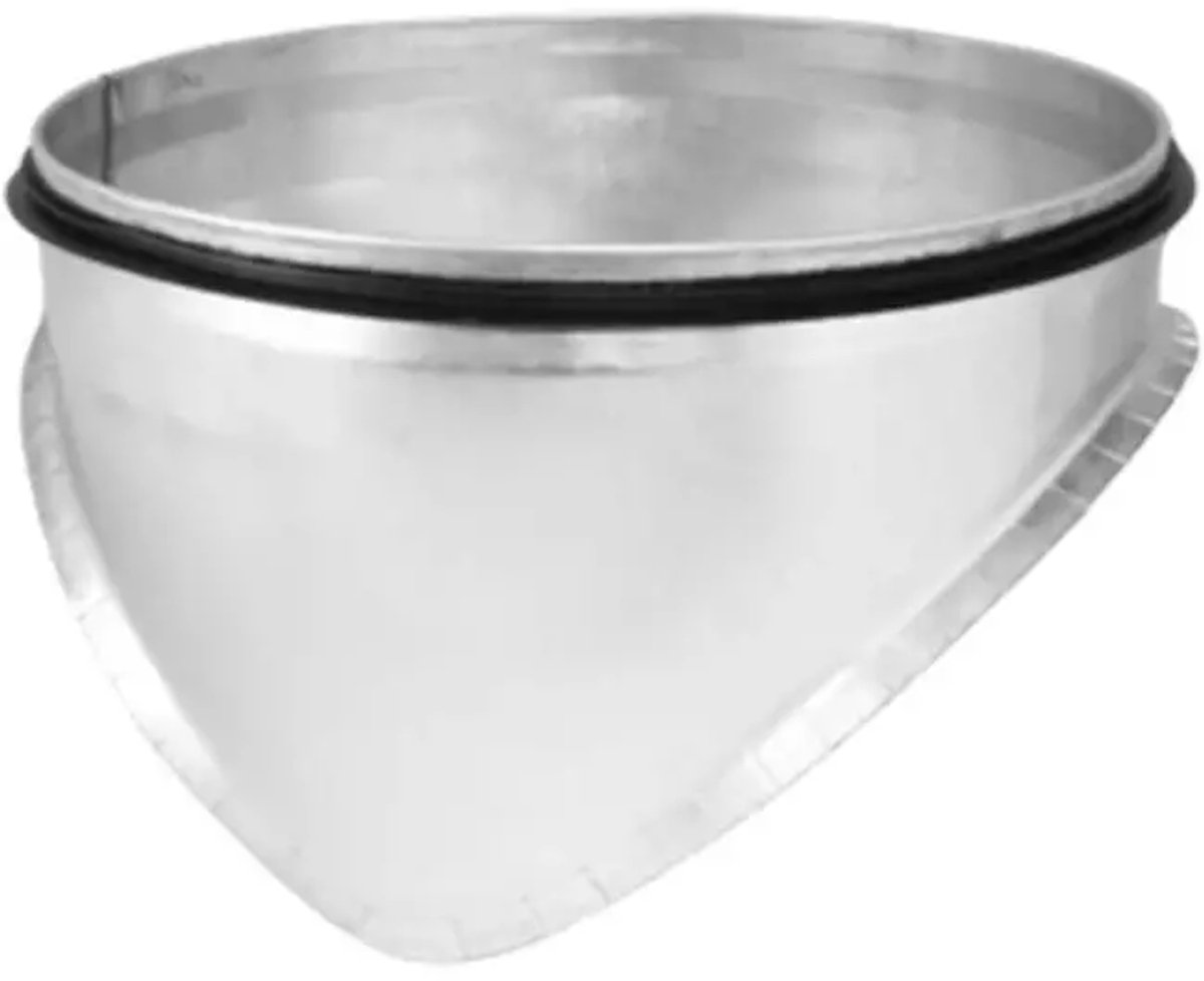 Zadelstuk Ã˜ 450mm - 250mm (90Â°) - Gegalvaniseerd