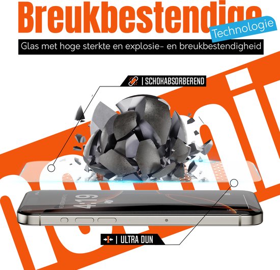 Protecteur d'écran - 2 pièces - Convient pour iPhone 17 Pro Max Tempered Glass - Extra résistant - verre de protection