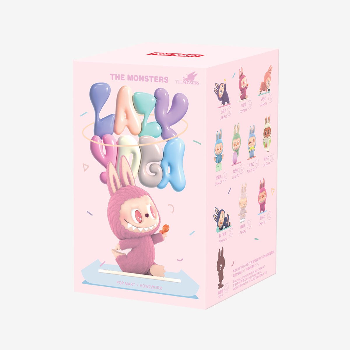 POP MART THE MONSTERS LABUBU 4個セット Pop Mart Labubu - The Monsters - Lazy Yoga Series - 100