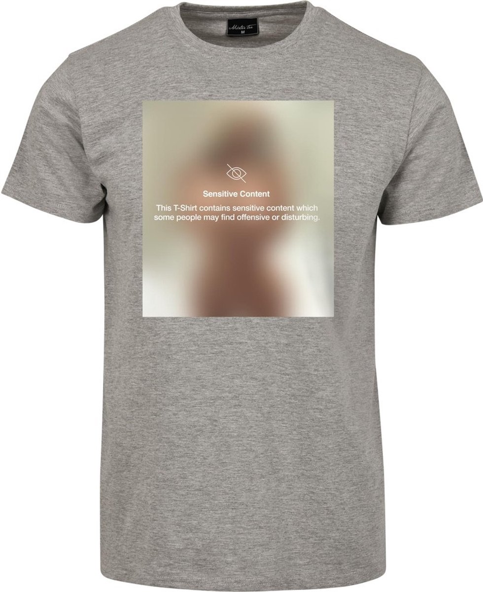Mister Tee Sensitive Content Heren T-shirt M Grijs