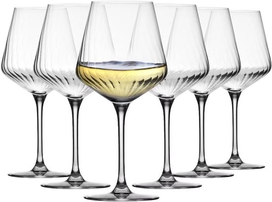 Uniglass Wijnglazen Queen - 6x stuks - witte wijnglazen - 365 ml | Leen Bakker