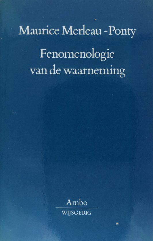 Fenomenologie Van De Waarneming