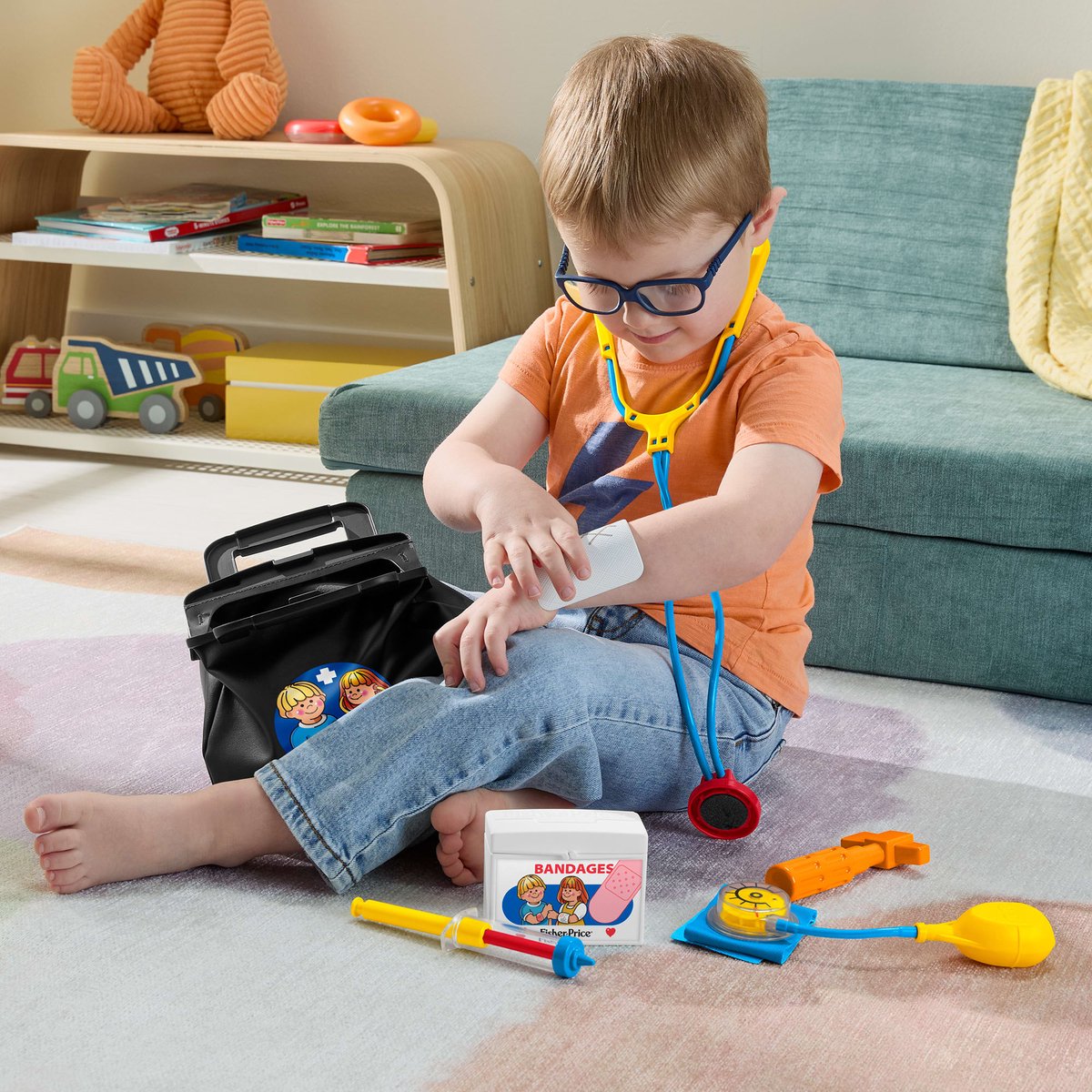 Fisher-Price Doktersset 1988 - 11-delige set voor fantasiespel - Mattel 80ste Terug in de Tijd — afbeelding 2