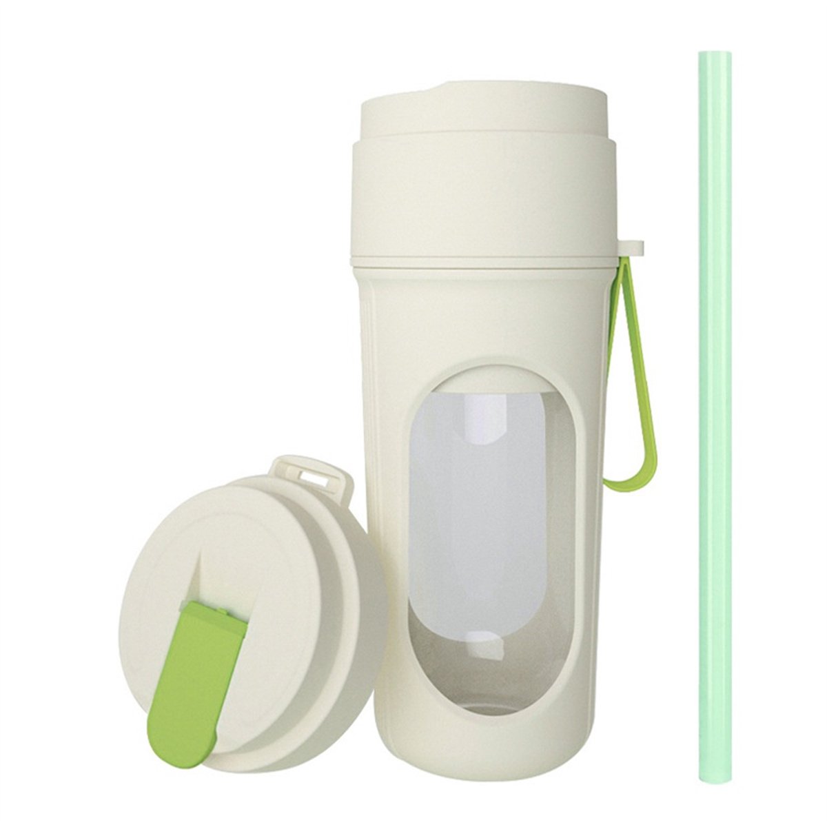 Draagbare Smoothie Blender met 12 Messen – Krachtige USB-Oplaadbare Mini Blender, BPA-vrij, 450 ml, Ideaal voor Shakes & Smoothies Onderweg
