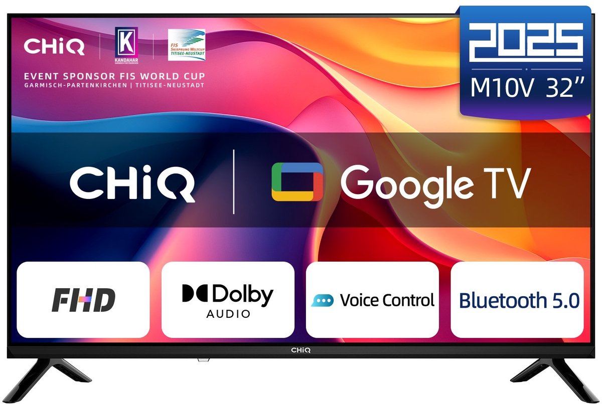 CHiQ L32FM10V Smart TV 32 Inch FHD Metalen Randloos Google