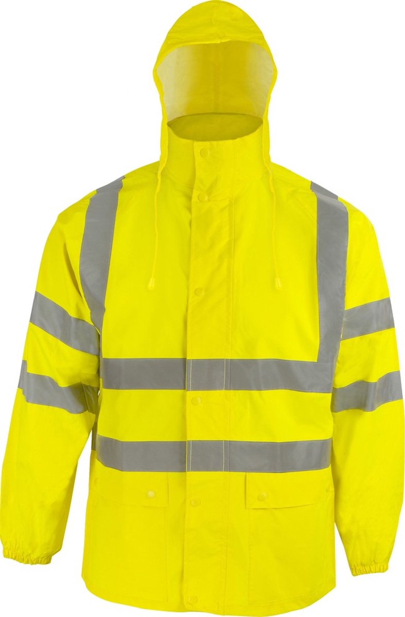 ASATEX Waarschuwingsbescherming Regenjas PREVENT geel Maat XL - RJG/XL