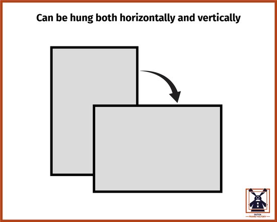 Cadre photo 50x50 cm - MDF - Chêne Foncé - Colonia