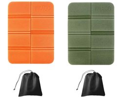 Vitdipy - Zitmatje - 2 stuks - Outdoor zitkussen - Opvouwbaar Foam Zitkussen - Geïsoleerde Zitmat - Draagbaar - Isolerend - Voor outdoor, tuin, camping, wandelen - 38 x 28 cm