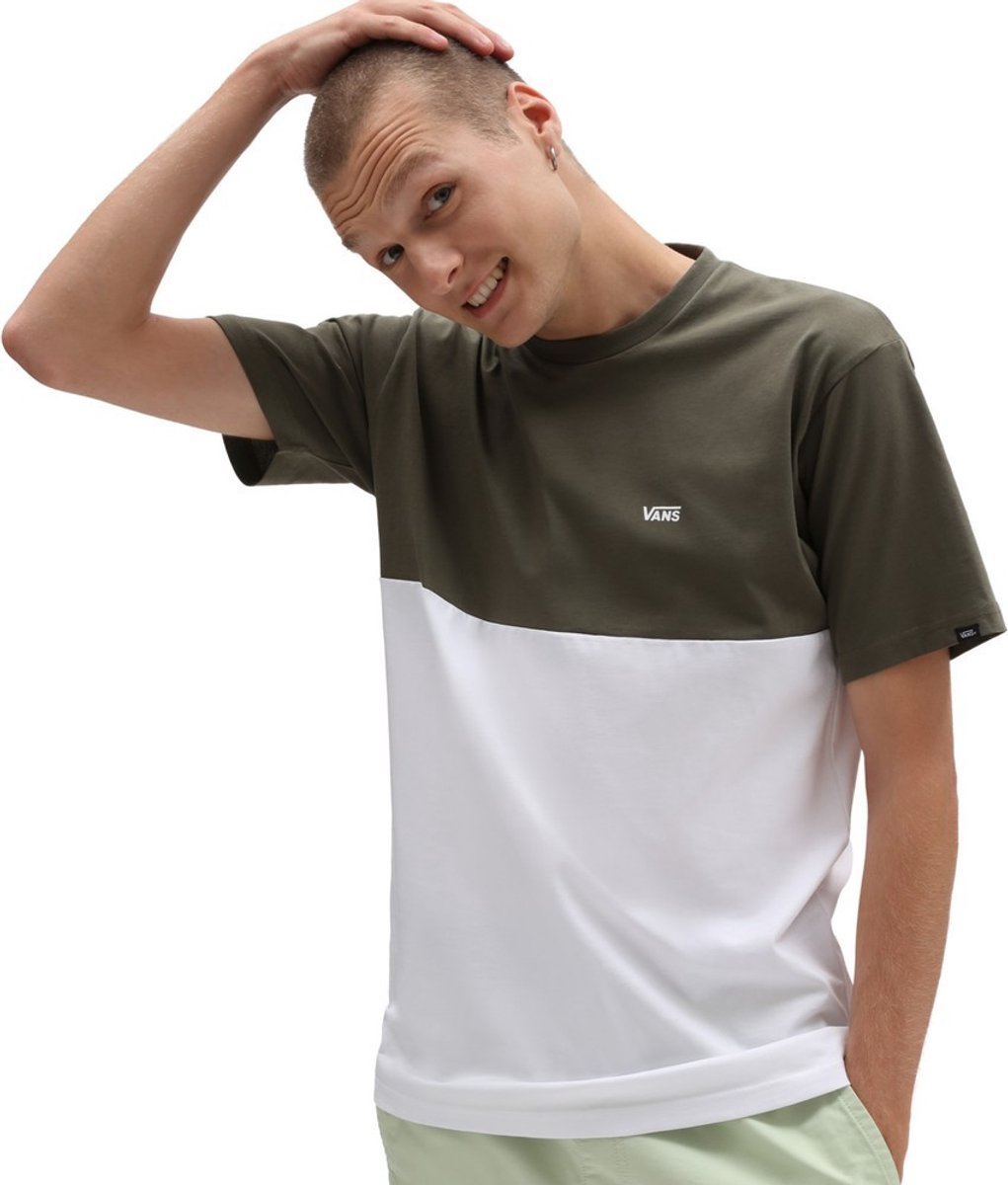 Vans Top Mn Colorblock Tee 0A3CZD/VNQJS /Grape Leaf-S Wit