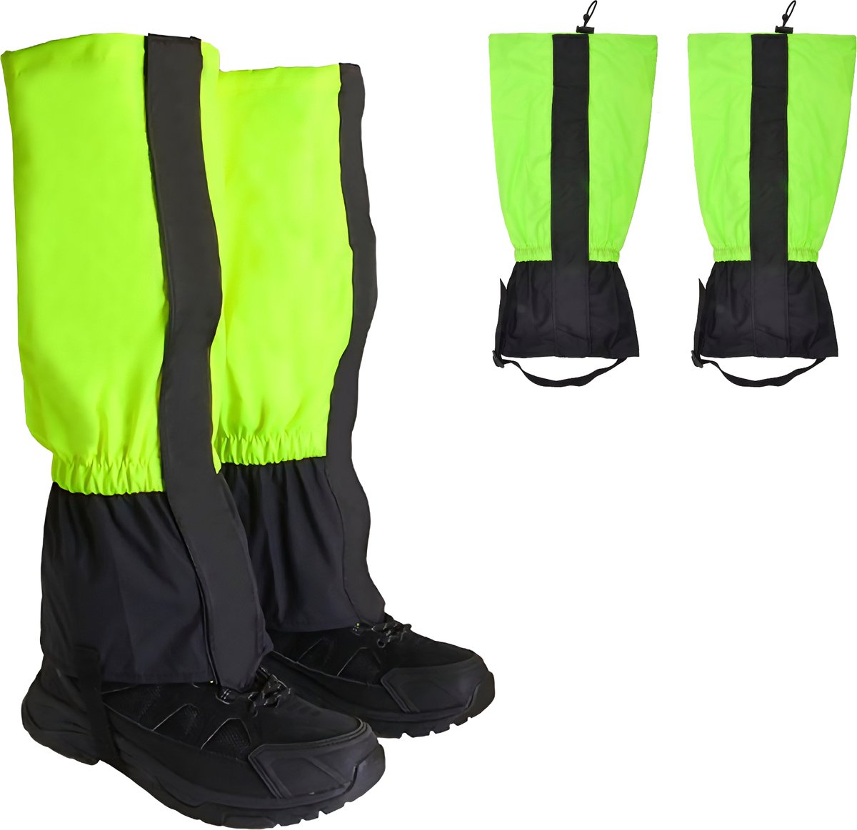Somstyle Waterdichte Gamaschen Verstelbare Gaiters Beenkappen Wandelschoenen Accessoires Zwart