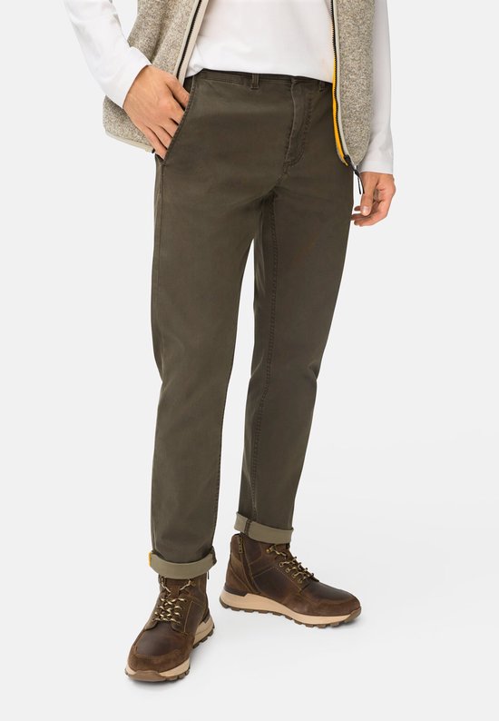 camel active Slim Fit Chino - Maat menswear-32/30 - Donkerbruin | bol