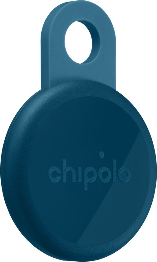 Chipolo LOOP – Bluetooth Tracker & KeyFinder – Oplaadbaar & Waterdicht - Compatibel met Apple Find My & Google Find Hub – 125 dB – Navy - 1 Pack