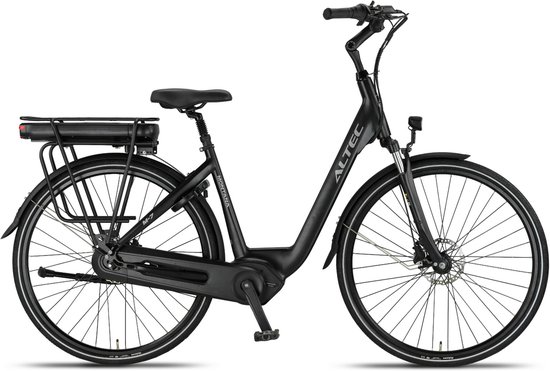 Altec Montana Next - Hydraulische Remmen - Elektrische Fiets - Mat Zwart - 28 inch - Accu 518Wh (37V, 14Ah) - 250W (65Nm) Middenmotor - Shimano Nexus 7 Versnellingen