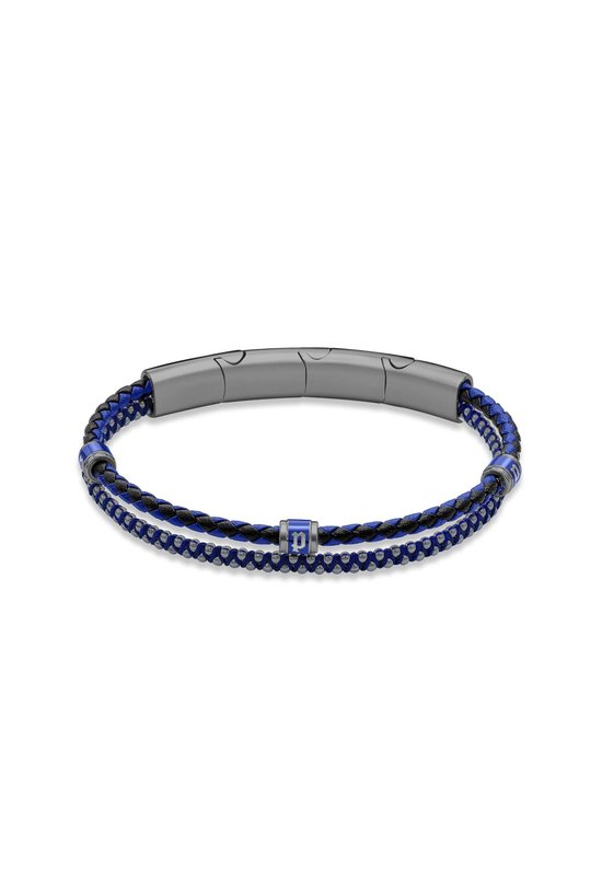 Police Temptation II gepolijste ketting roestvrij stalen armband voor