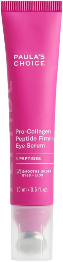 Roze tube met Paula's Choice Pro-Collagen Peptide Eye Serum, 15 ml.