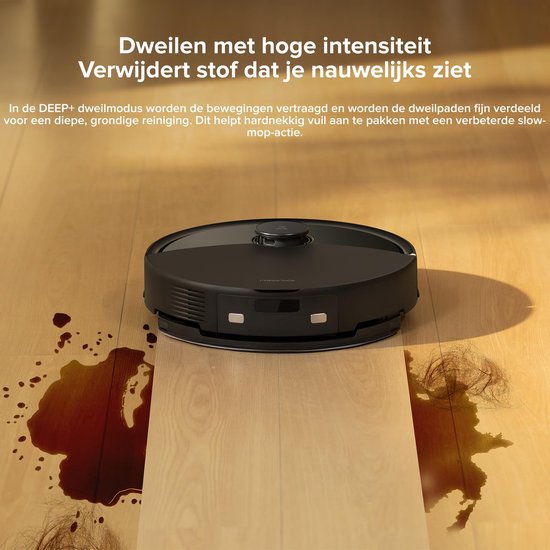 Proscenic 850T robotstofzuiger, zuigkracht 3000 Pa Siri & IFTTT & APP & Alexa, elektrisch waterreservoir 2-in-1 voor de reiniging van huis/haar/stof/vloerwisser