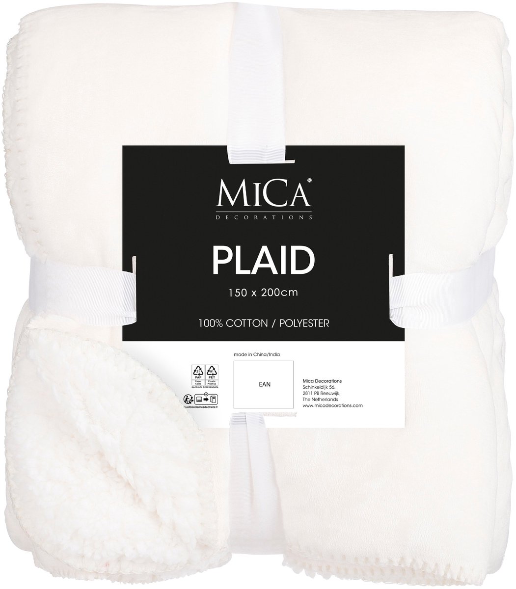 In The Mood Collection Mardy fleece plaid white WIT