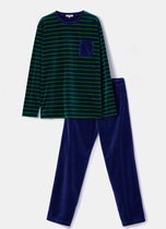 Woody, pyjama garçon, velours, vert-bleu