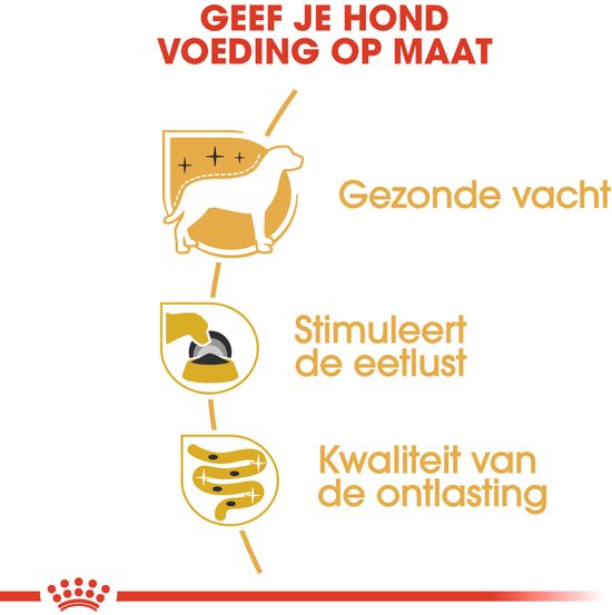 Gepersonaliseerde voeding: gezonde vacht, stimuleert eetlust, kwaliteit ontlasting.