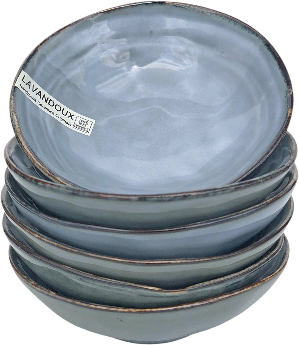 Lavandoux - Borrelschaaltjes - Tapas Schaaltjes - Ø12 - Blauw - Set van 6