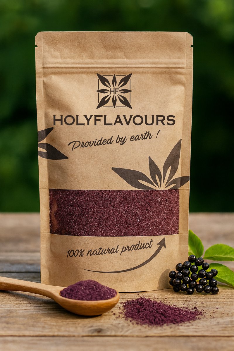 Vlierbes Poeder Gevriesdroogd - 100 gram - Holyflavours