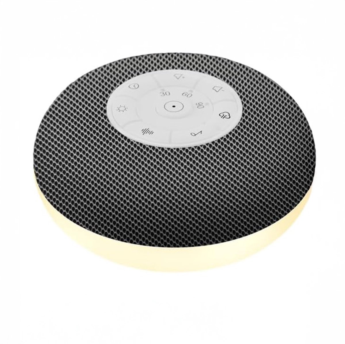 3Babies® White Noise Machine – Slaaptrainer met Nachtlampje – Witte Ruis – Natuurgeluiden en Muziek – Muziekdoos – Baby én volwassenen – Wit