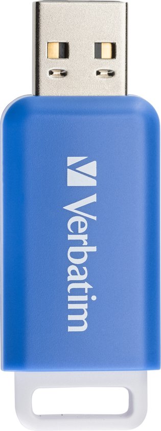 Verbatim V DataBar USB 2.0 Drive USB-stick 64 GB Blauw 49455 USB-A 2.0