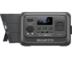 BLUETTI Elite 30 V2 600W - 288Wh - Portable Powerstation - met 100W Zonnepanelen PV100 - Draagbare Accu LFP- voor thuis - outdoor - Camping