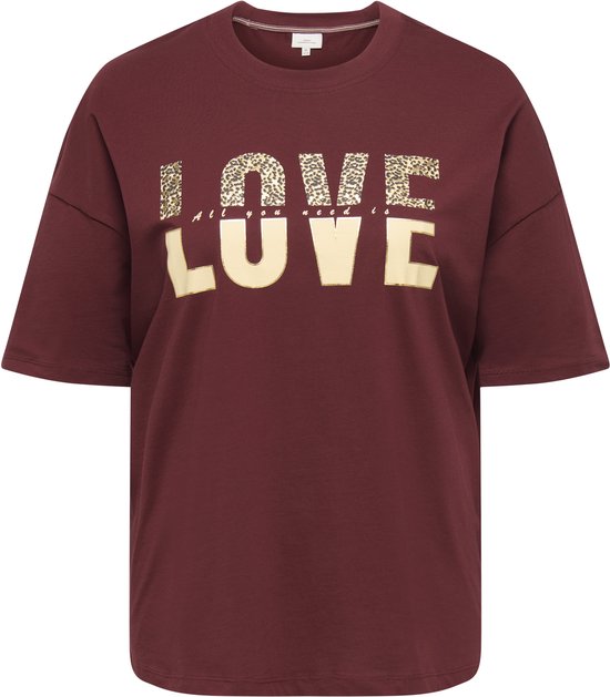 ONLY CARMAKOMA - CARKOURTNEY LIFE SS O-NECK TEE JRS - Dames - T-shirts